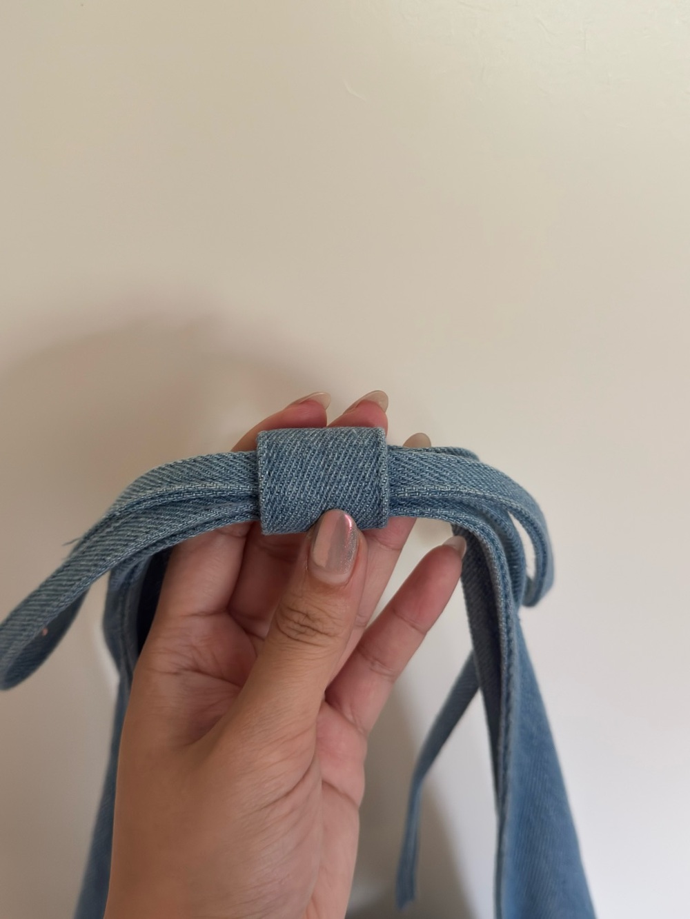 Reformation Small Victoria Bag in Denim - Picture 4 of 8